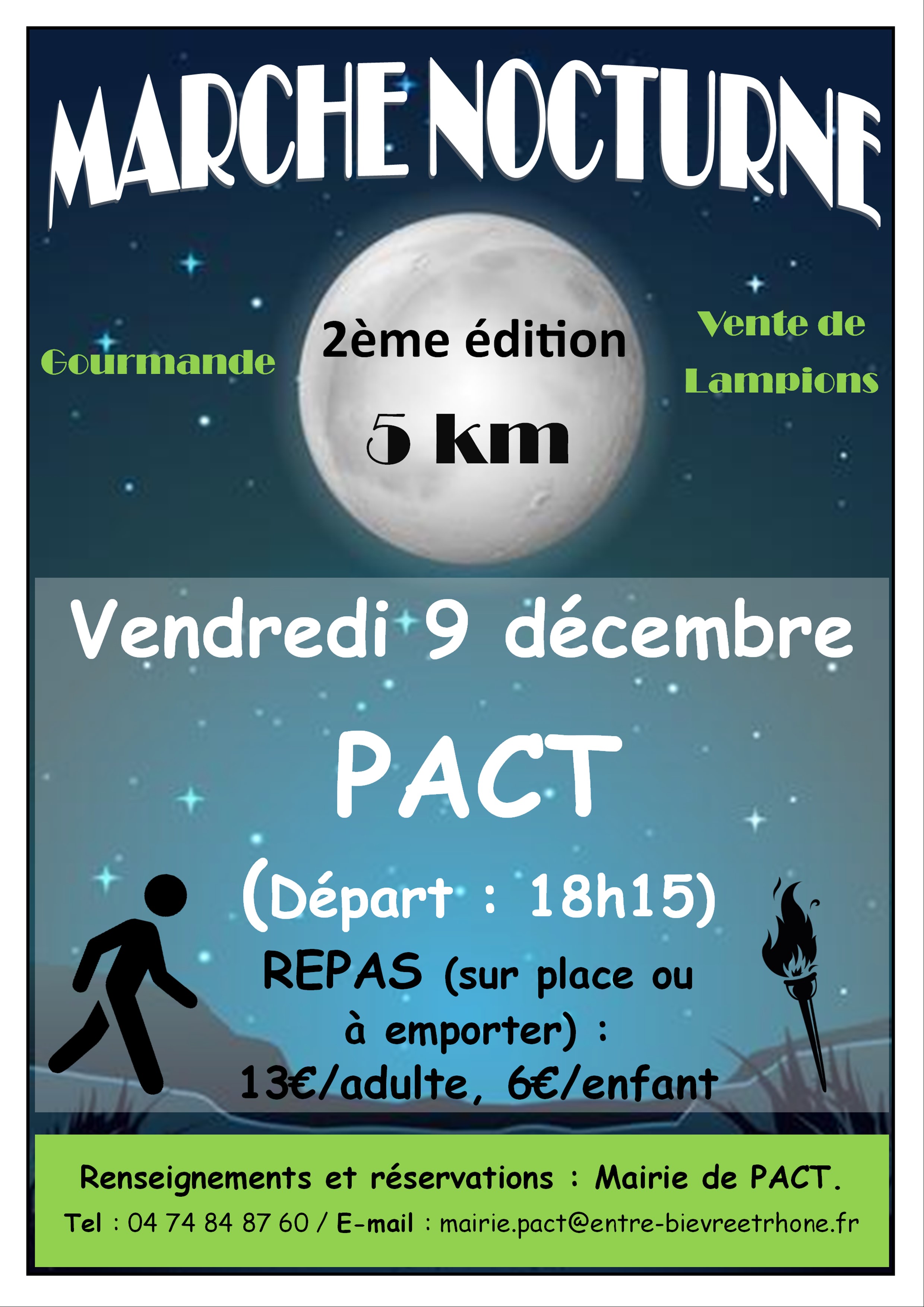 Commune de PACT : Marche Nocture @ Commune de Pact